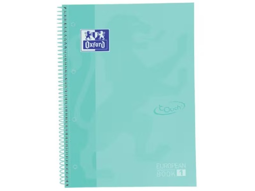 [90333368 1664953] Oxford Schreibblock School Touch A4+, liniert, Pastellmint