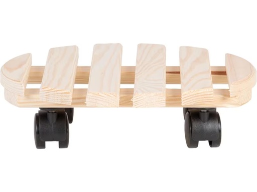 [90333417 1660186] Esschert Design Rolleruntersetzer Rund L Nature/Schwarz