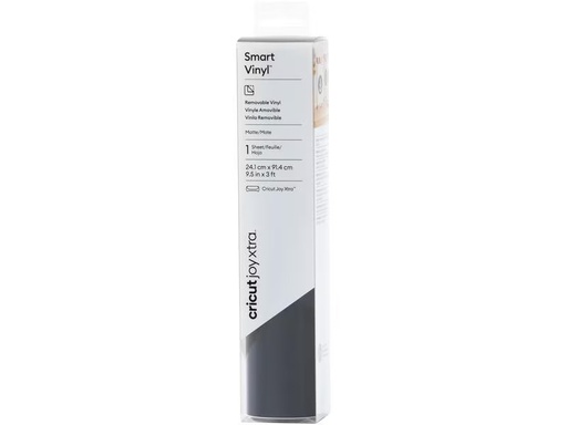 [90333422 1593612] Cricut Vinylfolie Joy Xtra Smart ablösbar 24.1 x 91.4 cm, Schwarz