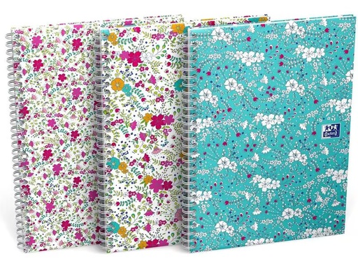 [90333423 1664944] Oxford Notizblock GO Floral B5 kariert
