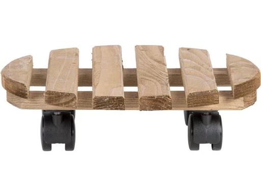 [90333476 1660188] Esschert Design Rolleruntersetzer Rund L Braun