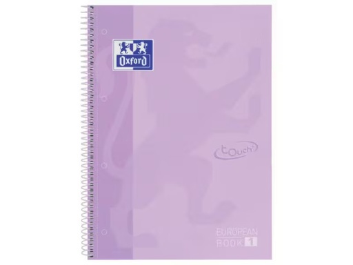 [90333501 1664952] Oxford Schreibblock School Touch A4+, liniert, Pastellila