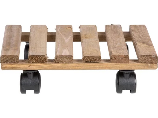 [90333503 1660189] Esschert Design Rolleruntersetzer Quadratisch L Braun