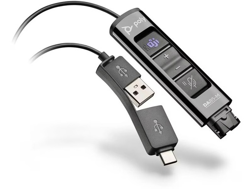 [90333577 1673322] Poly Adapter DA85 MS USB-A / USB-C - QD