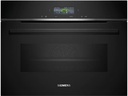 Siemens Einbaubackofen mit Mikrowelle iQ700 CM724G1B1 Schwarz