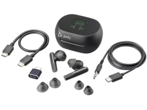 [90333804 1673223] Poly Headset Voyager Free 60+ UC USB-C, Schwarz