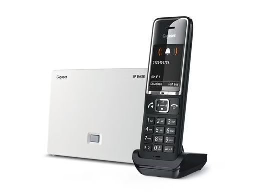 [90333811 1670973] Gigaset Schnurlostelefon Comfort 550A IP BASE  Chrom Schwarz