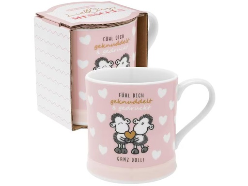 [90333935 1578925] Sheepworld Universaltasse Fühl dich 400 ml, 1 Stück, Rosa