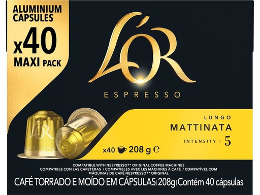 [90333996 1667691] L'Or Kaffeekapseln Mattinata 40 Stück