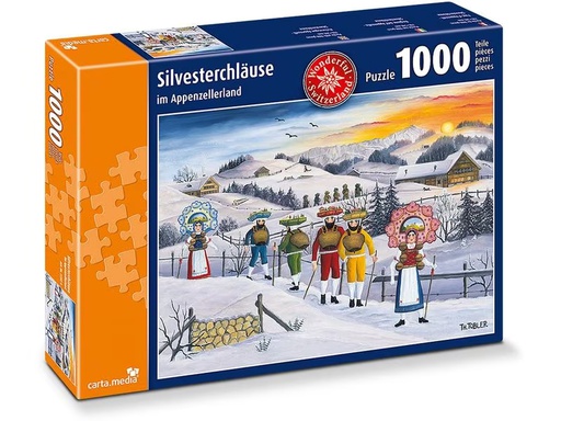 [90334046 1668280] Carta.Media Puzzle Silvesterchläuse im Appenzellerland