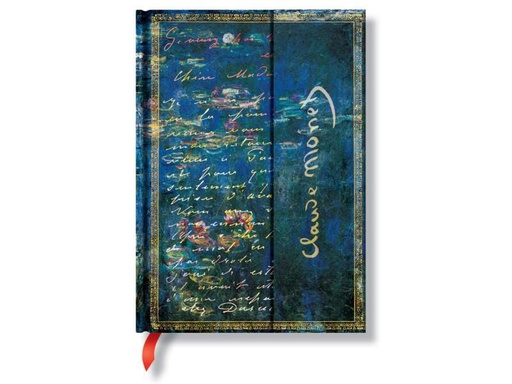 [90053544 542908] Paperblanks Notizbuch 100 mm x 140 mm Monet Seerosen
