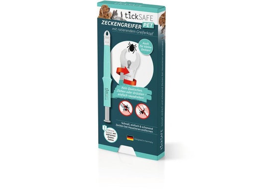 [90334094 1674740] Ticksafe Erste-Hilfe-Set Rotierender Zeckengreifer Tier