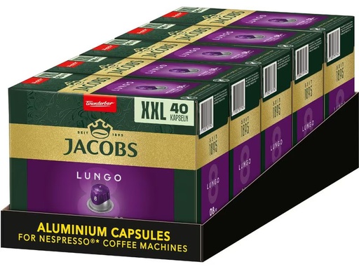 [90334140 1667654] Jacobs Kaffeekapseln Lungo 8 Intenso 5 x 40 Stück