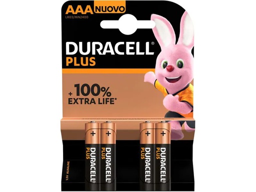 [90334182 1662332] Duracell Batterie Plus Power AAA/LR03 K4 4 Stück