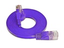 SLIM Slimpatchkabel RJ-45 - RJ-45, Cat 6, UTP, 0.5 m, Violett