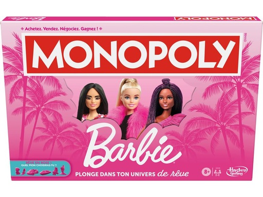 [90334197 1666543] Hasbro Gaming Familienspiel Monopoly Barbie -FR-