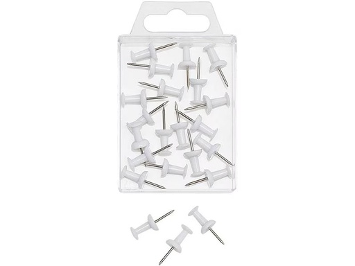 [90334237 1667283] WEDO Reissnägel 9 mm Weiss, 20 Stück