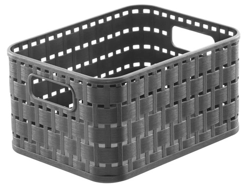 [90053564 1125225] Rotho Aufbewahrungskorb Country 32.8 x 23.8 x 16 cm, Anthrazit