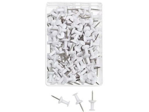 [90334276 1667287] WEDO Reissnägel 9 mm Weiss, 100 Stück