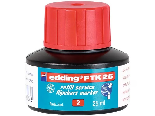 [90334336 1671447] edding Flipchart-Marker Nachfülltinte Rot