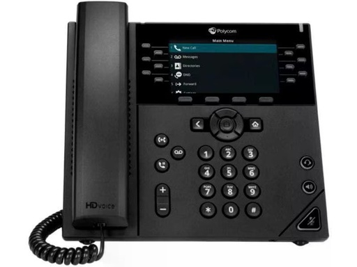 [90334359 1677038] Poly Tischtelefon VVX 450 Obi Edition Schwarz, Google Voice