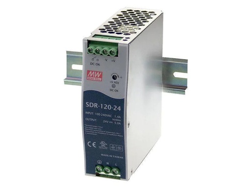 [90053584 243656] MeanWell DIN-Schienennetzgerät  120 W, 24 V
