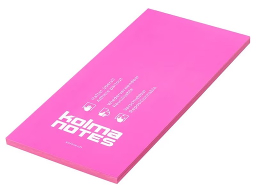 [90334517 830653] Kolma NOTES 99 x 210 mm Pink, 100 Blatt
