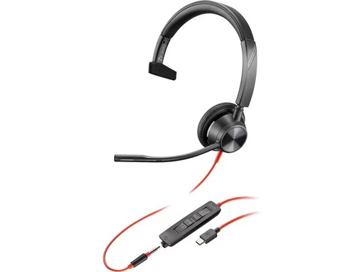 [90334588 1680497] Poly Headset Blackwire 3315 USB-A/C, Klinke, Schwarz
