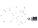 COCON Lichterkette LED Glitzersteine, Blau, 1.9 m