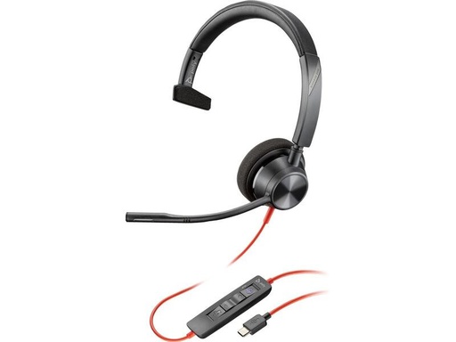 [90334681 1680494] Poly Headset Blackwire 3310 MS USB-A/C, Schwarz