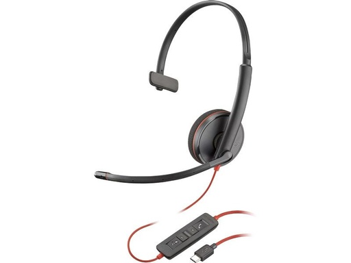 [90334731 1680487] Poly Headset Blackwire 3210 Mono USB-A/C