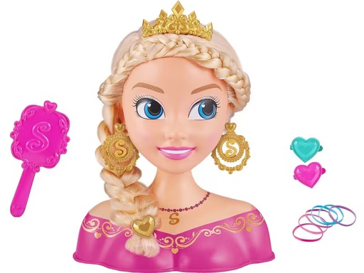 [90334808 1664404] Sparkle Girlz Beauty Sparkle Girlz Frisierkopf blonde Haare
