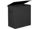Songmics Wäschekorb  20 l, Schwarz