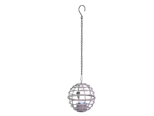 [90334994 1608225] Dameco LED Solar Hängeleuchte mit Teelicht, Ø 10 cm, Braun