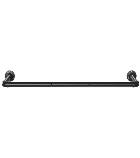 [90335005 1668520] Songmics Garderobenleiste 92 cm x 7.5 cm, Schwarz
