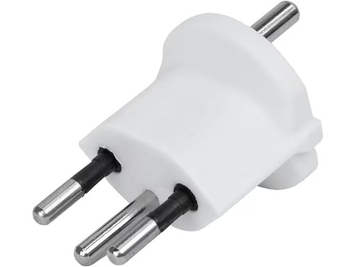 [90335122 1680822] STEFFEN Fixadapter Deutschland CEE7/7 auf Schweiz T12 3-polig, Weiss