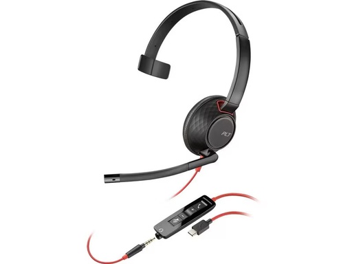 [90335127 1680505] Poly Headset Blackwire 5210 Mono USB-A/C