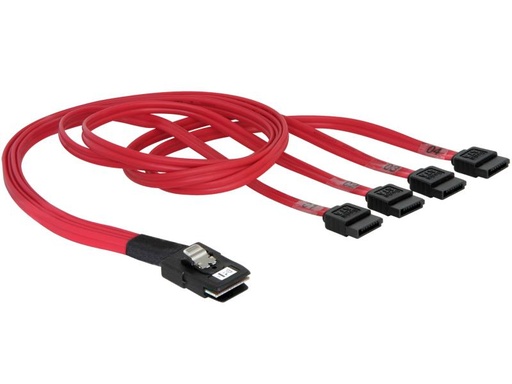 [90053664 1052479] Delock SAS-Kabel SFF-8087 - 4xSATA 50 cm