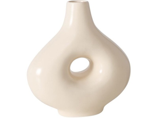 [90335307 1662984] Boltze Vase Abela 21 cm, Crème