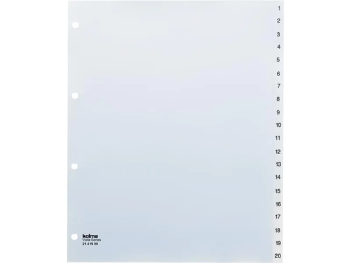 [90053686 1198733] Kolma Register A4 Vista XL 1-20