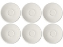 Villeroy & Boch Untertasse New Moon 6 Stück, Weiss