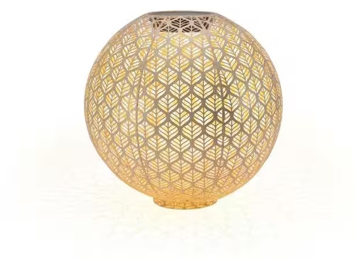 [90335755 1670229] STT Windlicht Solar Antic Ball Grafic Ø 40 cm, Hellbeige