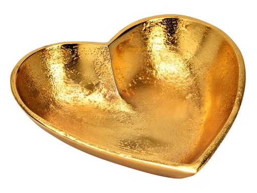 [90335791 1659693] G. Wurm Dekoschale Herz Gold