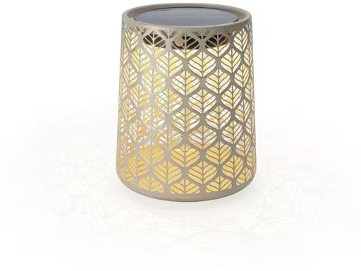 [90335980 1670255] STT Windlicht Solar Antic Mini M Grafic Hellbeige