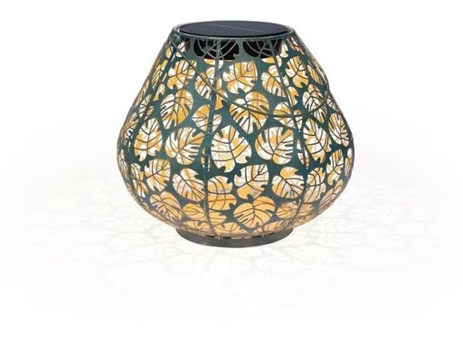 [90336047 1670214] STT Laterne Solar Antic Monstera, 24 cm, Dunkelgrün