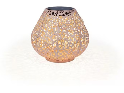 [90336110 1670215] STT Laterne Solar Antic Carrera, 24 cm, Hellrosa