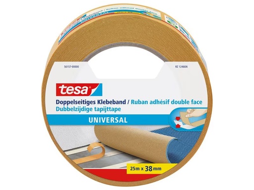 [90336112 1677244] tesa Doppelseitiges Klebeband Universal, 25 m x 38 mm
