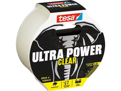 [90336180 1677228] tesa Gewebeband Ultra Power Clear, 20 m x 48 mm