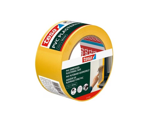 [90336193 1677234] tesa PVC Putzband Quergerillt, 33 m x 50 mm