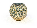 STT Windlicht Solar Antic Ball Monstera Ø 30 cm, Dunkelgrün